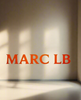 Red 'MARC LB' text on a white background